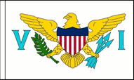 US Virgin Islands Table Flags